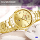 thumbnail image 5 of Reloj para Dama Análogo Contra Agua Fechador Color De La Correa Dorado, 5 of 5