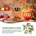 thumbnail image 4 of CIMAXIC christmas Christmas Rattan Artificial Leaf Red Flower Vine Rattan for Christmas Tree Decoration,68.9"X6.69"X1.97", 4 of 4