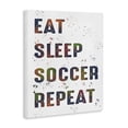 thumbnail image 2 of Stupell Industries Eclectic Eat Sleep Soccer Repeat Canvas Art, 24 x 30, by Marcus Prime, 2 of 7