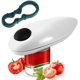 thumbnail image 1 of Abrelatas eléctrico: Abra sus latas con solo presionar un botón: abrelatas de mano con borde liso, apto para alimentos y que funciona con baterías, 1 of 5