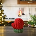 thumbnail image 6 of Luoshdecor Christmas Glove Candles 2.75 in, Weave Embossed Scent Candle,Holiday Gift for Home Dinner Wedding Festival Party Decoration, 6 of 6