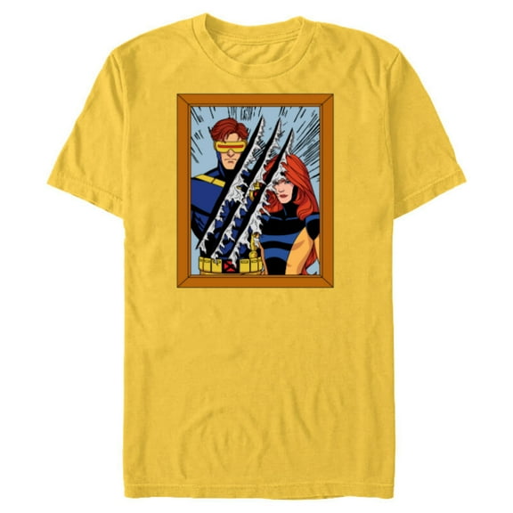 Marvel Studios X-Men ’97 Cyclops Jean Photo Wolverine Claws- Short Sleeve Blended T-Shirt for Adults - Customized-Yellow