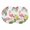 White, variant on Summer Pink Flamingos Round 13 Inch Placemats Set of 2, Tropical Floral Leaves Cactus HeatResistant Non Slip Place Mats for Dining Table, Wipeable Braided Kitchen Table Mats for Housewarming