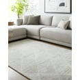 thumbnail image 7 of Hauteloom Zonta Wool Living Room, Bedroom Area Rug - Bohemian, Transitional - Light Silver, Silver Gray, Warm Gray - 2' x 3', 7 of 7