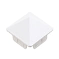 thumbnail image 2 of Plum Fittings 1 1/2" x 1 1/2" (1.390" x 1.390" Inside Dimension) Sharp Vinyl Picket Caps | Vinyl Post Caps | Vinyl Fence Caps | White | (Pack of 10), 2 of 3