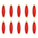 thumbnail image 1 of Naiovety Boya de pesca de 10 Uds., corcho de pesca clásico, espuma EVA roja ponderada a la deriva, aparejos de pesca impermeables, fácil Pescar Ovalado/10 piezas, 1 of 6