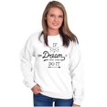 thumbnail image 4 of If You Can Dream Inspiration Motivated Women Plus Size Crewneck Sweatshirt Brisco Brands 2X, 4 of 5