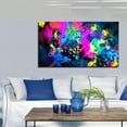 thumbnail image 2 of Modern Abstract Canvas Wall Art Abstractpalette Framed Painting Wall Decor for Bedroom Livingroom Office Ready to Hang, 2 of 5