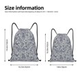 thumbnail image 4 of Drawstring Backpack - Paisley Pattern No.9018 Splash Proof Small Drawstring Gym Bag for Women Men, Cinch Sports String Bag Backpack for Travel Swimming Beach, 4 of 8