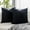 Black, variant on Nmkwnr Set of 2 Solid Color Throw Pillow Covers Decorative Square Velvet Soft Pillow Case Cushion Cover for Living Room Bed Couch Bedroom Sofa, 16"x16"