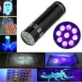 thumbnail image 3 of 9 UV LED Ultraviolet Flashlight Multifunctional Mini Fluorescent Torch Lightweight Portable Outdoor Waterproof Emergency Lamp, 3 of 8