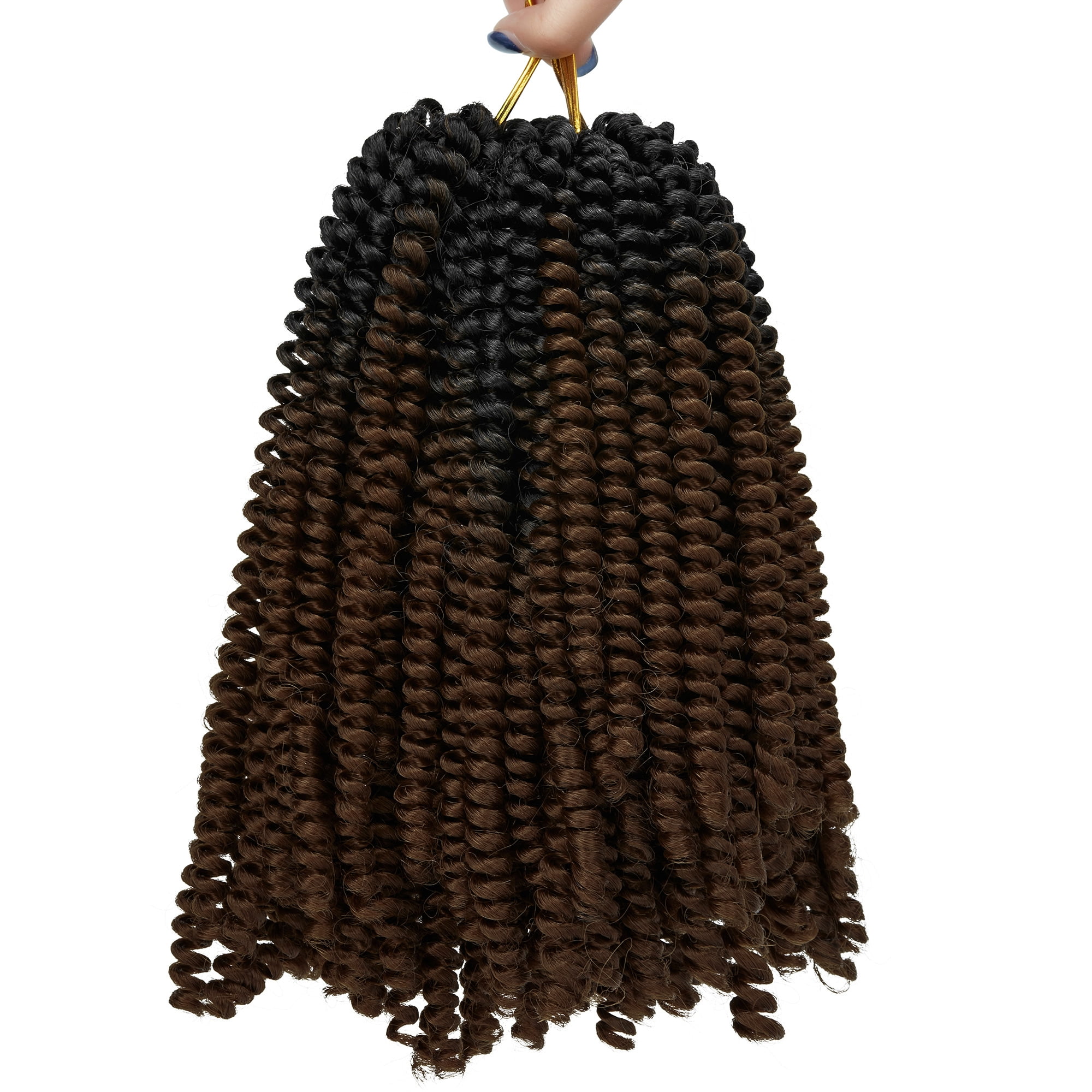 3 Packs Pre-twisted Spring Twist Hair 8 inch Fluffy Pre-Twisted