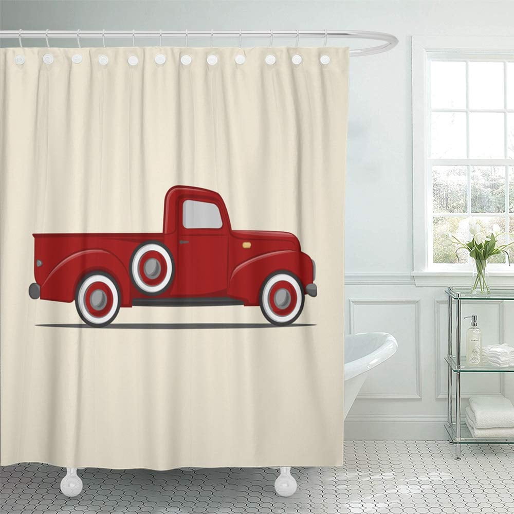 PKNMT Old Retro Pickup Truck Vintage Auto Automobile Car Cargo Cartoon