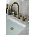 thumbnail image 4 of Kingston Brass KS2983BAL Heirloom Widespread Bathroom Faucet with Brass Pop-Up, Antique Brass, 4 of 8