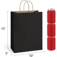 thumbnail image 2 of Large Kraft Paper Gift Bags with Handles – Bulk Paper Sacks for Halloween, Sporting Party Favors, Fall Festivals, Shopping, Retail, Grocery, 2 of 7