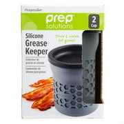 PrepSolutions Silicone Grease Keeper & Strainer with 2-Cup Heat-Resistant Capacity