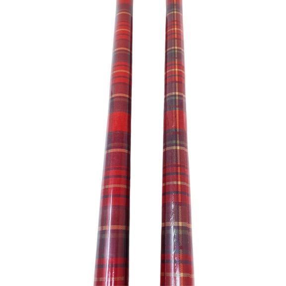 Classic Red Tartan Plaid Wrapping Paper 40 sq ft (2 Rolls) Christmas Holiday Thanksgiving Birthday Premium Gift Wrap Party Favors with Bonus Canzonet Tag