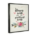 thumbnail image 3 of Stupell Industries Happy Girls Prettiest Jet Black Framed Floating Canvas Wall Art, 16x20, by Jo Moulton, 3 of 5