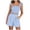 Blue, variant on RMGVDSD Women's 2 Piece Summer Outfits Fashion Sleeveless Ruffle Strap Crop Tank Tops & Pocketed Shorts Casual Sets Summer Outfits Travel Tracksuit