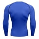 thumbnail image 3 of Ceisia Men's Compression Long Sleeve Crew Neck Athletic Base Layer Shirt Blue XXXL Gifts, 3 of 7