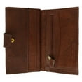 thumbnail image 4 of Genuine Leather Ladies Checkbook Wallet & Credit Card Holder with ID Window 1575 CF, 4 of 5