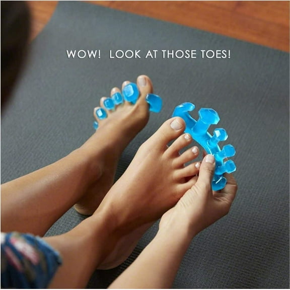 M size Gel Toe Separators & Stretchers for Bunions & Hammer Toes Relief - Soft Medical Grade Silicone, 3 Sizes  Washable & Reusable (1 Pair)