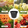 thumbnail image 7 of 10-Pcs Black 15 Gallon Circular Seedling Pots Plastic Plant Pots Seedling Cups Nursery Pots Plant Containers, 7 of 7