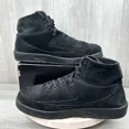 thumbnail image 2 of Ni - ke Ni - ke Air Jordan 2 Retro Deconstructed Triple Black Mens 10 Suede Shoes Sneakers, 2 of 5