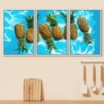 thumbnail image 2 of wall26 Framed Canvas Print Wall Art Set Pineapples Floating in The Summer Pool Fruit Food Photography Realism Rustic Landscape Colorful Ultra for Living Room, Bedroom, Office - 24"x36"x3 WH, 2 of 5