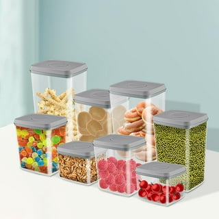 Uamector 4 Pack Pop Airtight Food Storage Containers & Foil and Plastic  Wrap Organizer