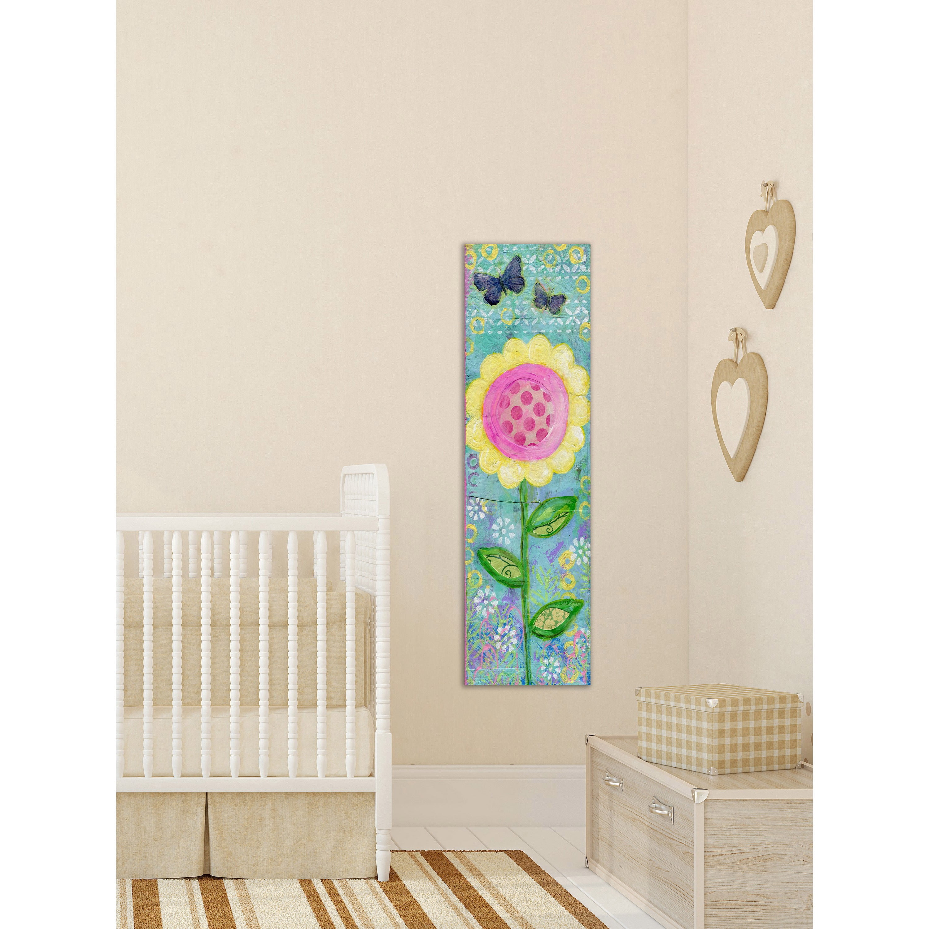 Marmont Hill "Happy Today" by Jill Lambert Painting Print on Wrapped Canvas