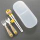 thumbnail image 1 of 3pcs/set Cartoon Cute Little Yellow Duck Children's Training Fork Spoon Chopsticks Baby Eating Complementary Food Spoon Practice Chopsticks, 1 of 4