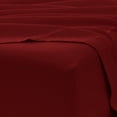 thumbnail image 2 of Juego de Sábanas Súper Suaves Resistentes a las Arrugas, Individual XL de 3 Piezas, Color Rojo Burdeos de Comfort Canopy, 2 of 11
