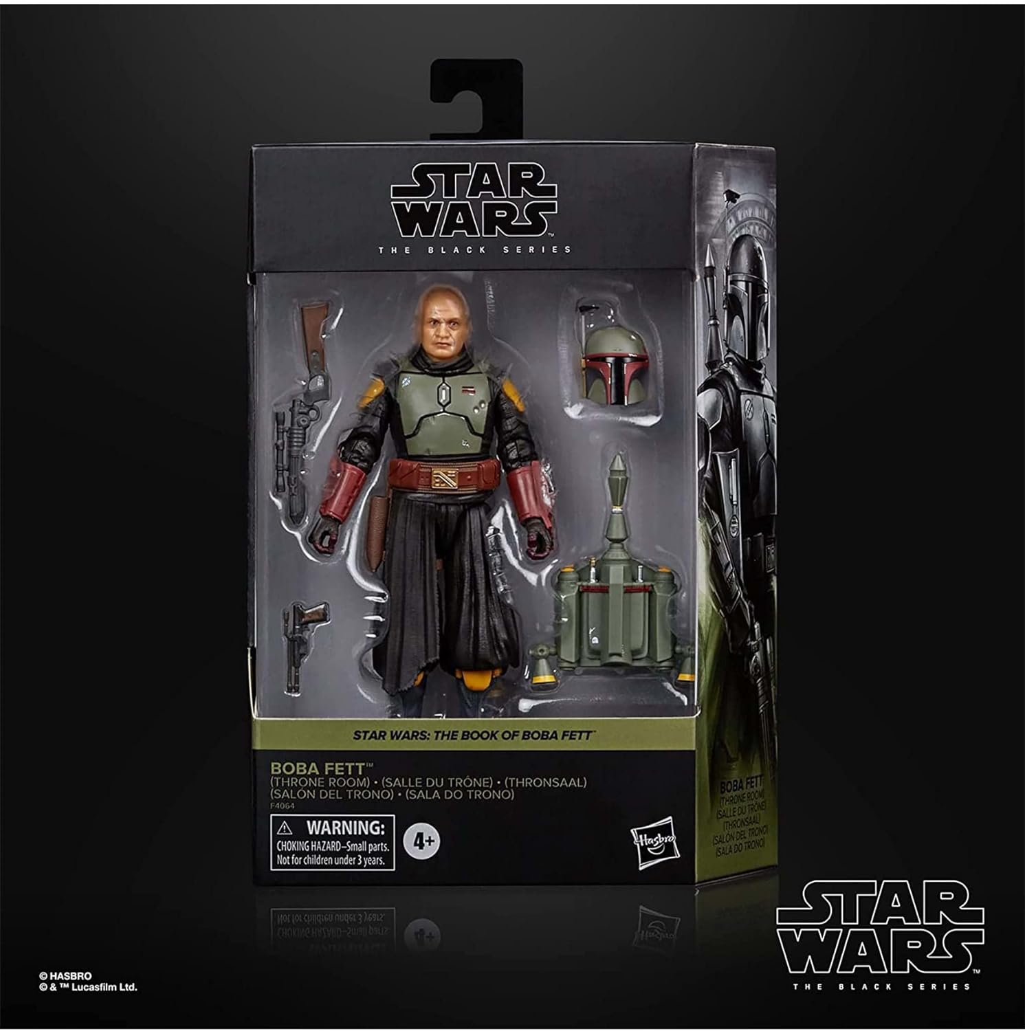 Star Wars The Black Series Boba Fett Throne Room Toy, Plastic, Black/Green/Red, 6 in