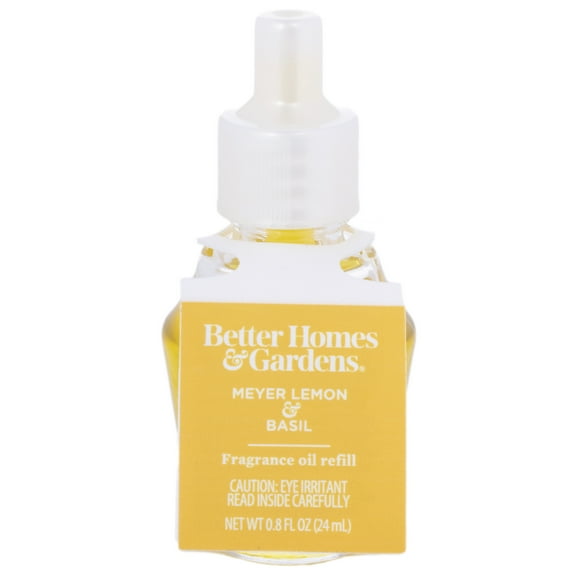 Better Homes & Gardens Aroma Accents Oil Refill 24 mL, Meyer Lemon Basil