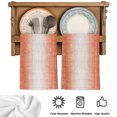 thumbnail image 5 of Vintage Burnt Orange Gray Kitchen Towels Set of 3, Abstract Linen Texture Modern Absorbent Dish Towels for Kitchen, Microfiber Hand Towel, Quick Drying Tea Towel for Cleaning Decorative Dishcloths, 5 of 7