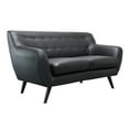 thumbnail image 1 of Mid Century Modern Tufted Bonded Leather Love Seat, 1 of 1