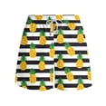 thumbnail image 4 of Xysaqa Men's Swim Trunks Pineapple Beach Board Shorts Swimsuits for Men Big & Tall Above Knee Sports Swimwear Summer Holiday Bathing Suits with Pockets S-5XL, 4 of 6