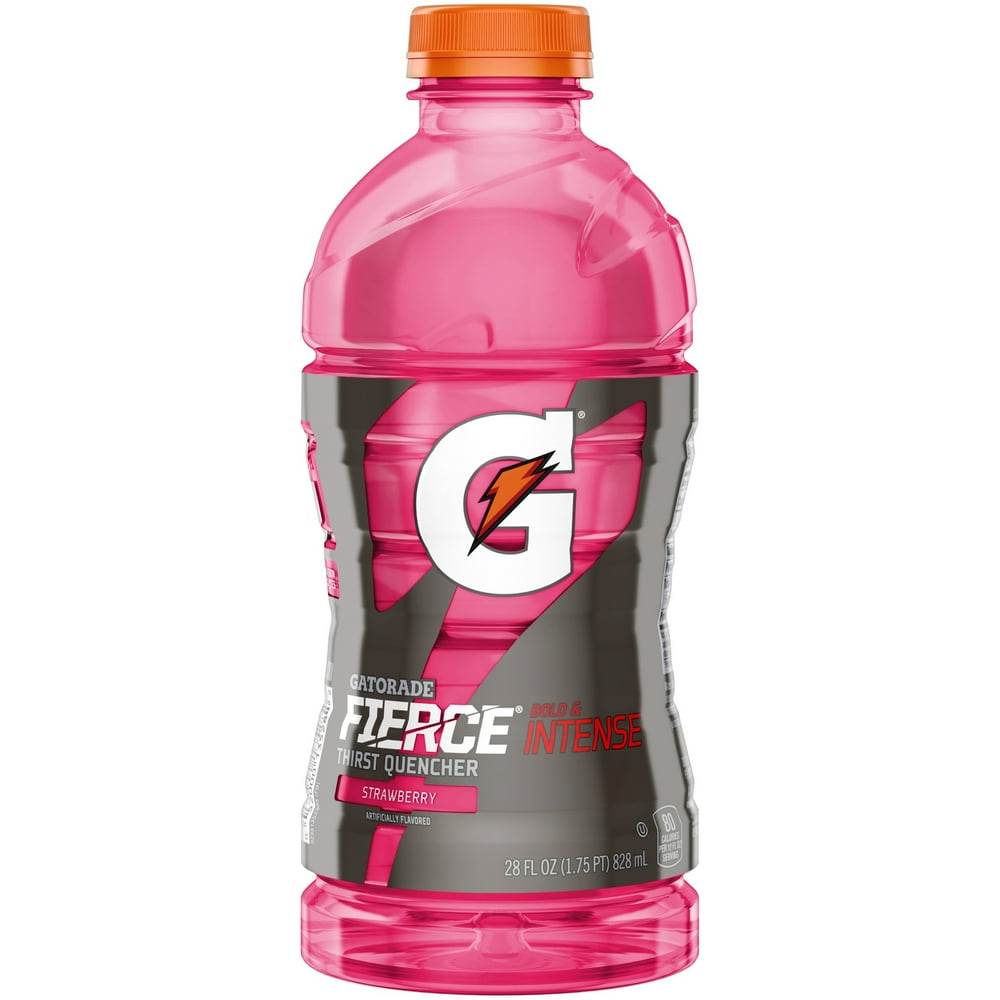 Gatorade Fierce Intense Thirst Quencher Strawberry Sports Drink, 28 Fl
