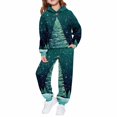 thumbnail image 4 of Mercatoo Boys Christmas Sweatsuits 2 Piece Sets Outfits Girls Christmas 𝐓racksuits Xmas Printed Hoodie and Jogging Suits, 4 of 8