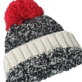 thumbnail image 4 of Gorros de lana para hombres y mujeres, gorro de punto con parches y mezcla de lana, 4 of 5