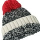 thumbnail image 4 of Gorros de lana para hombres y mujeres, gorro de punto con parches y mezcla de lana, 4 of 5