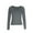 Gray, variant on yillto Women's Square Neck Tops Long Sleeve Tight Crop Tee Basic Casual Slim Layer Undershirts Outfits