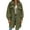 Army Green, variant on Fleece Coat Women Lapel Collar Coats Jacket Knee Length Coat Trendy Winter Peacoat Single Breasted Topcoat Pocket Outwear Thicken Pea Coats Sherpa Trench Coat