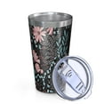 thumbnail image 2 of 16oz Tumblers Pioneer Flower Floral Print Pattern Stainless Steel Vacuum Insulated Double Wall Travel Tumbler Cups Mug with Lid and Straw,Cleaning Brush for Coffee,Tea, 2 of 4