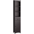 thumbnail image 1 of HOMCOM Bathroom Storage Cabinet, Tall Linen Tower with Shelves and Drawer, 1 of 10
