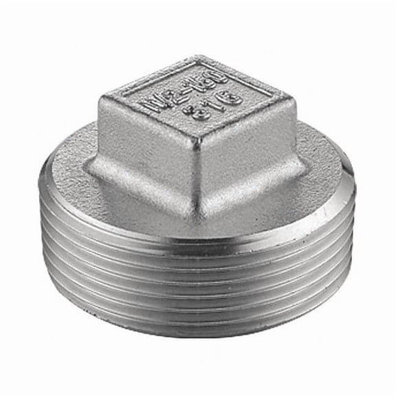 Manufacturer Varies 2" MNPT 316 SS Square Head Plug 60SQ112N020