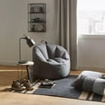 thumbnail image 4 of Bouclair Pouf Poire en Toile Gris Foncé, 4 of 10