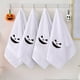 thumbnail image 4 of Set de toallas de algodón bordadas para Halloween | Paños de baño blandos, absorbentes y blandos, de 3 piezas naranja blanca | 74x33cm | Ropa de cama cómoda y de secado rápido, 4 of 6