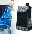 thumbnail image 3 of Shopping Bag Foldable Replacement Bag Waterproof Shopping Cart Bag with Double Side Pockets Folding Trolley Accessories, 3 of 8